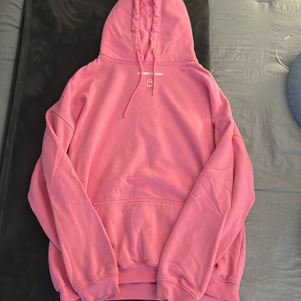 Lonely Ghost Pink TEXT ME WHEN YOU GET HOME Hoodie